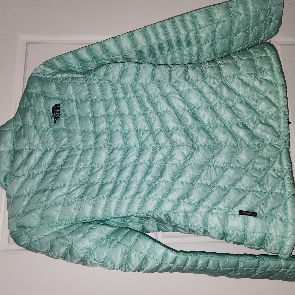 The North Face Mint Green Quilted Jacket - Picture 4 of 7